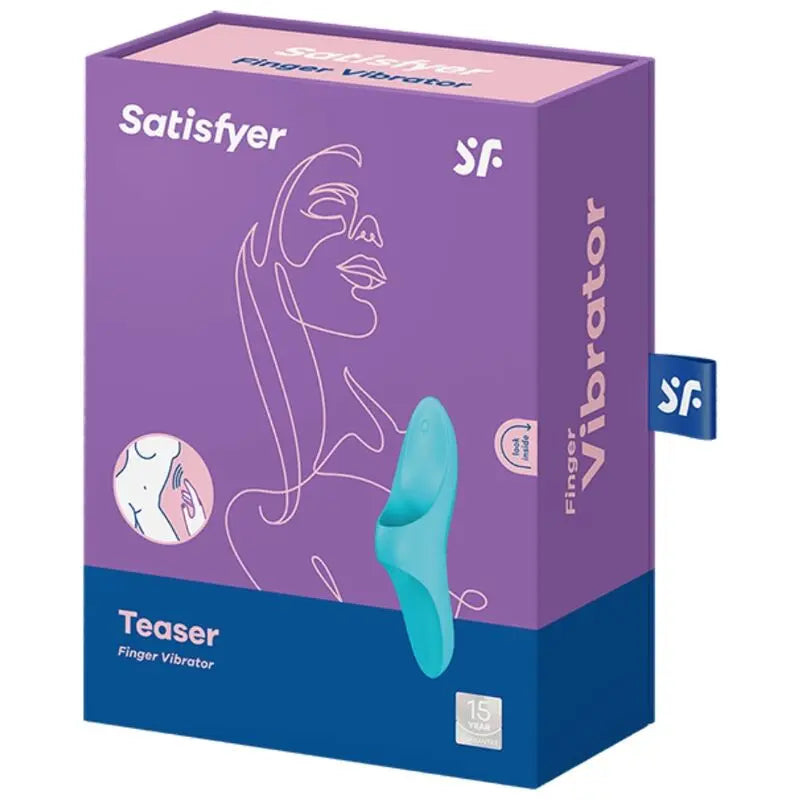 SATISFYER - VIBRATORE DA DITO TEASER LUCE BLU - SATISFYER VIBRATOR | Lingerie Harness Boutique
