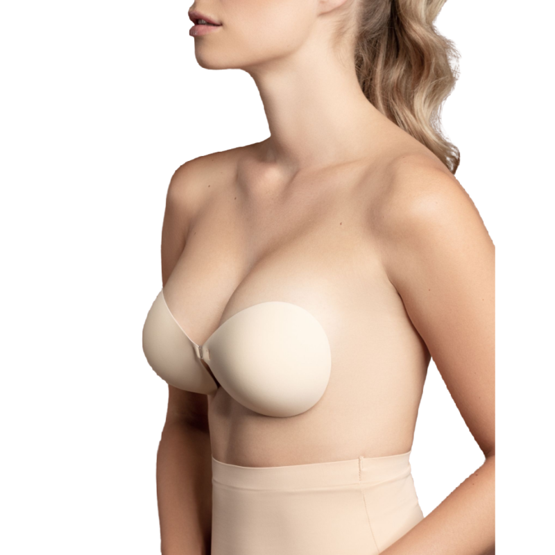 BYE-BRA - REGGISENO INVISIBLE BEIGE COPPA D - BYE BRA - BRAS | Lingerie Harness Boutique