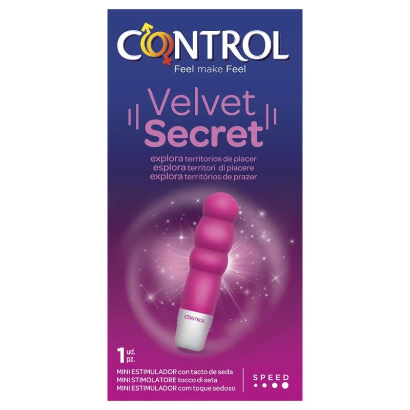 CONTROL - MINI STIMOLATORE VELVET SECRET - CONTROL TOYS | Lingerie Harness Boutique