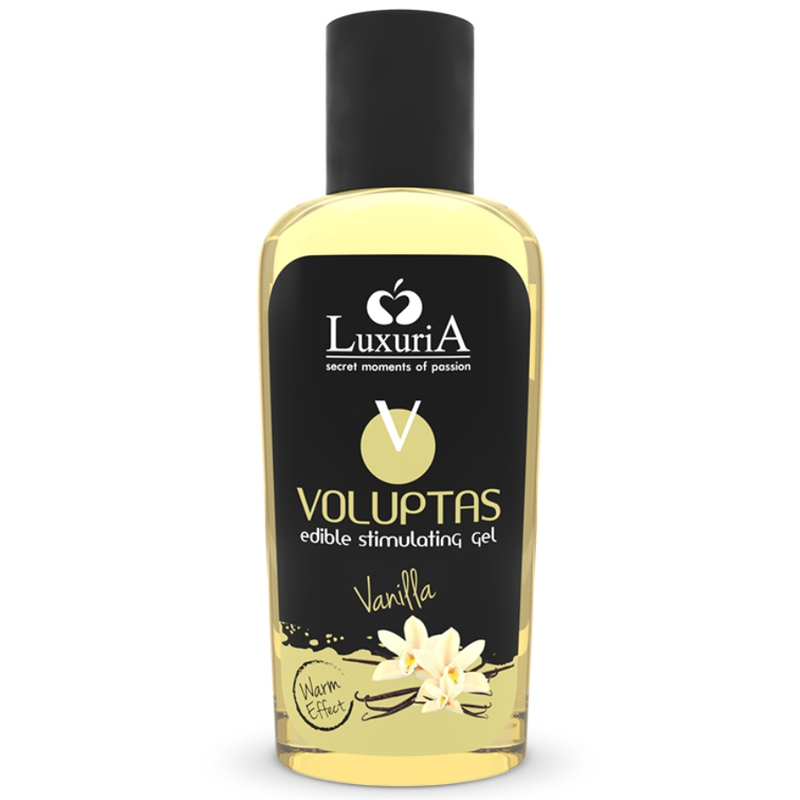 INTIMATELINE LUXURIA - VOLUPTAS GEL DA MASSAGGIO ALIMENTARE EFFETTO RISCALDANTE - VANIGLIA 100 ML - INTIMATELINE LUXURIA | Lingerie Harness Boutique