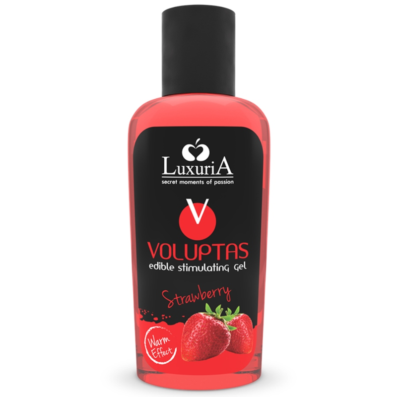 INTIMATELINE LUXURIA - VOLUPTAS GEL DA MASSAGGIO ALIMENTARE EFFETTO RISCALDANTE - FRAGOLA 100 ML - INTIMATELINE LUXURIA | Lingerie Harness Boutique