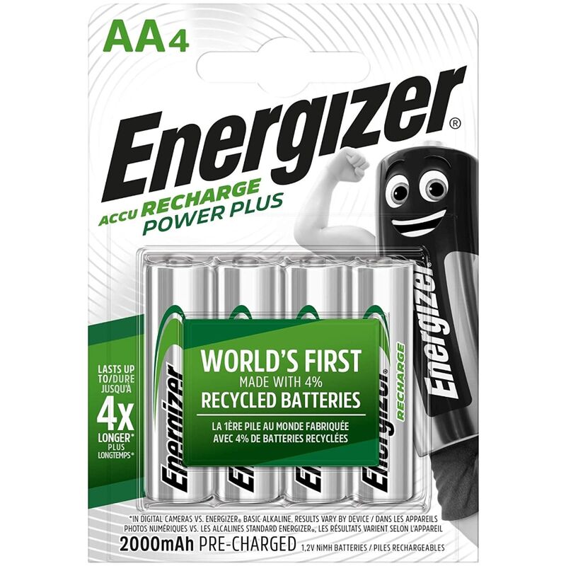 ENERGIZER - BATTERIE RICARICABILI AA4 BLISTER 4 - ENERGIZER | Lingerie Harness Boutique