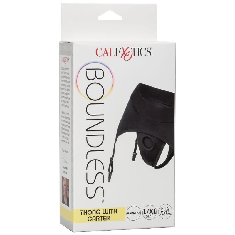 CALEXOTICS - PERIZOMA SENZA SFILATURA CON GIARRETTIERA S/M - CALEXOTICS | Lingerie Harness Boutique