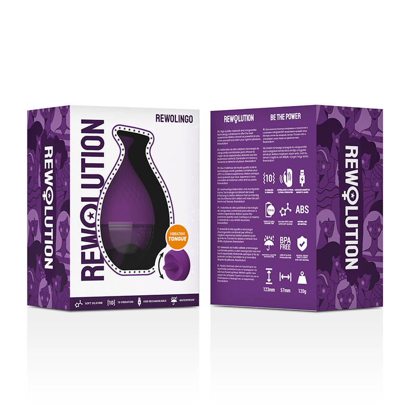 REWOLUTION - VIBRATORE REWOLINGO CON LINGUA - REWOLUTION | Lingerie Harness Boutique