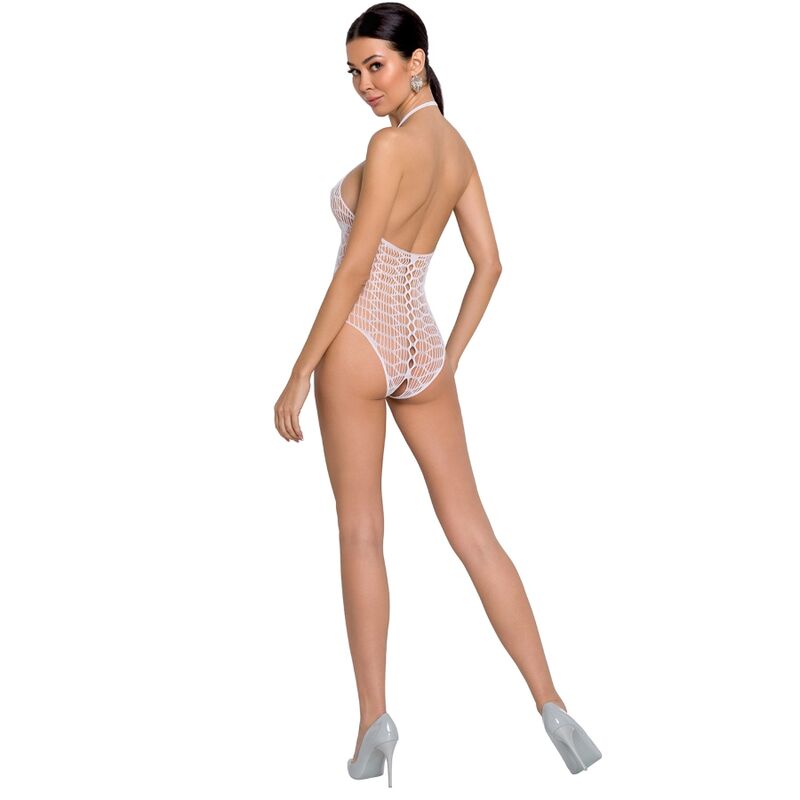 PASSION - WOMAN BS087 BODYSTOCKING BIANCO TAGLIA UNICA - PASSION WOMAN | Lingerie Harness Boutique