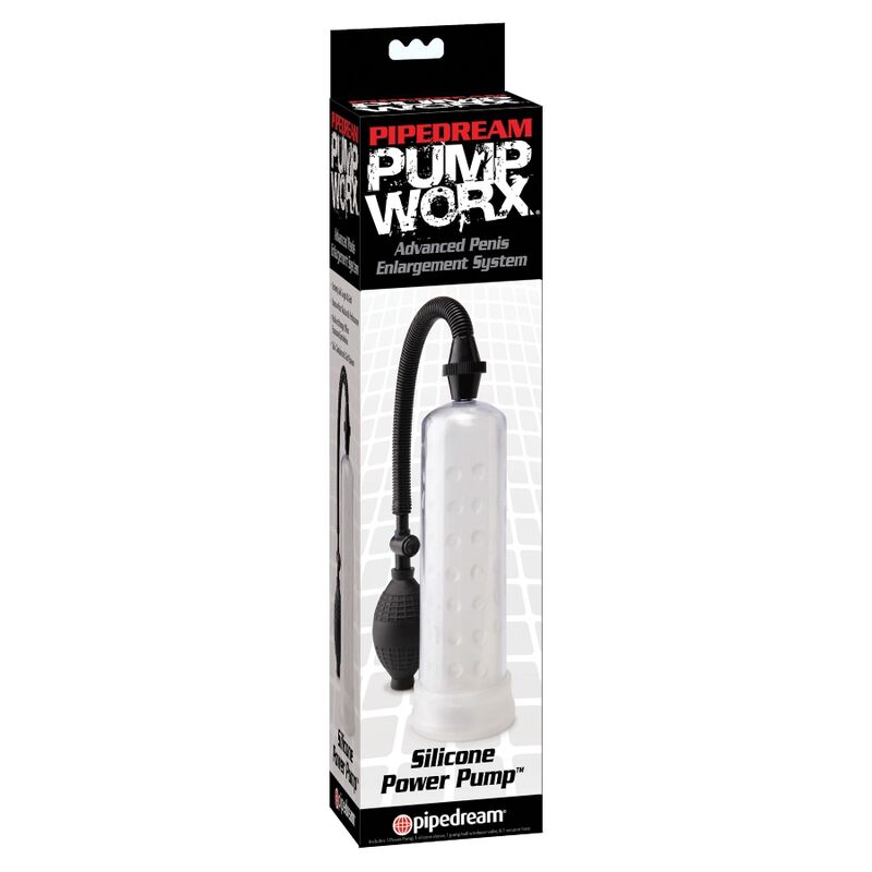 PUMP WORX - SILICONE POWER PUMP CLEAR - PUMP WORX | Lingerie Harness Boutique