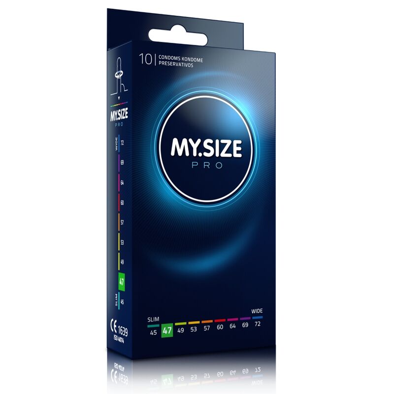 MY SIZE - PRO PRESERVATIVI 47 MM 10 UNIT - MY SIZE PRO | Lingerie Harness Boutique