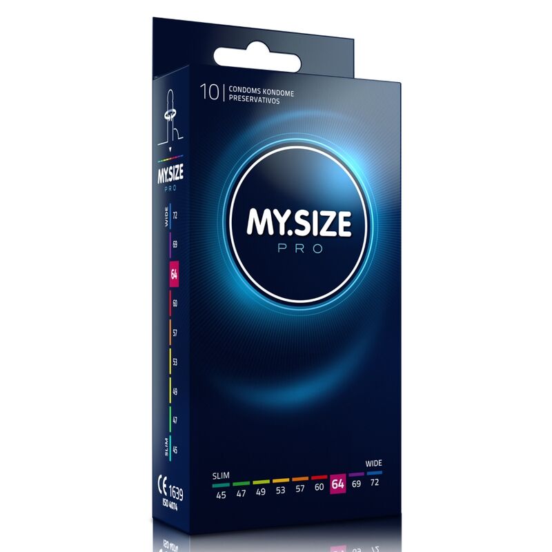 MY SIZE - PRO PRESERVATIVI 64 MM 10 UNIT - MY SIZE PRO | Lingerie Harness Boutique