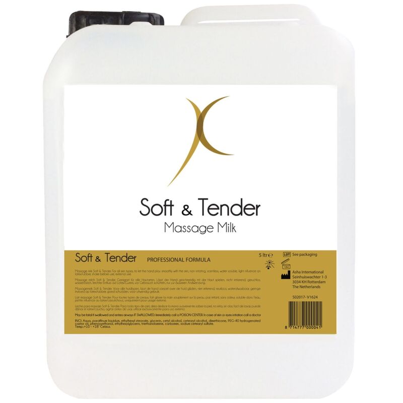 SOFT AND TENDER - LATTE DA MASSAGGIO MORBIDO E TENERO 5000 ML - SOFT AND TENDER | Lingerie Harness Boutique