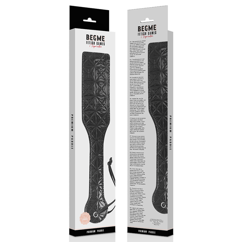 BEGME - PAGAIA IN PELLE VEGANA EDIZIONE NERA - BEGME BLACK EDITION | Lingerie Harness Boutique
