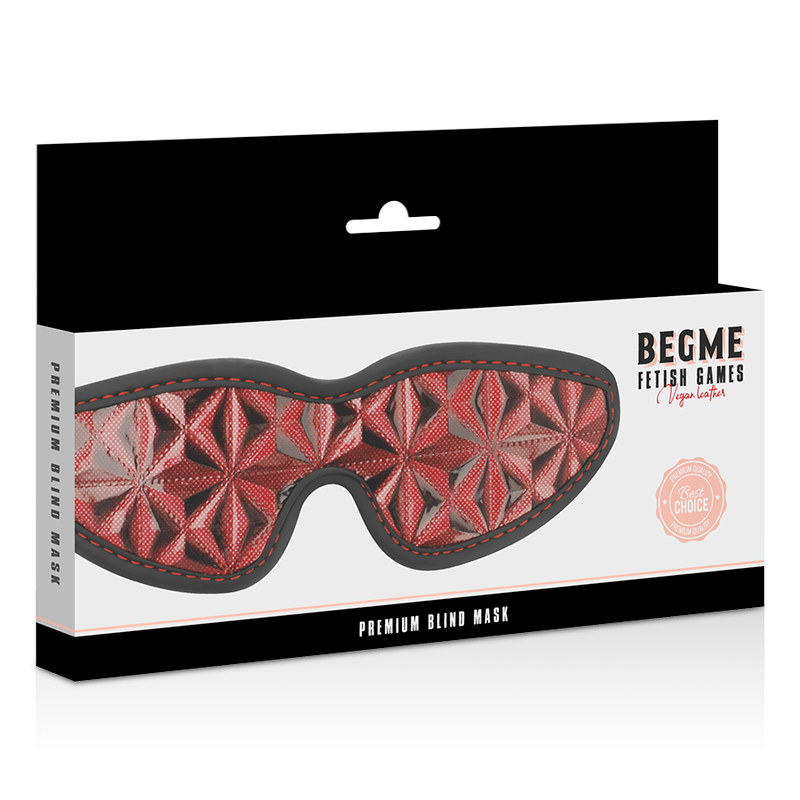 BEGME - MASCHERA CIECA PREMIUM RED EDITION CON FODERA IN NEOPRENE - BEGME RED EDITION | Lingerie Harness Boutique