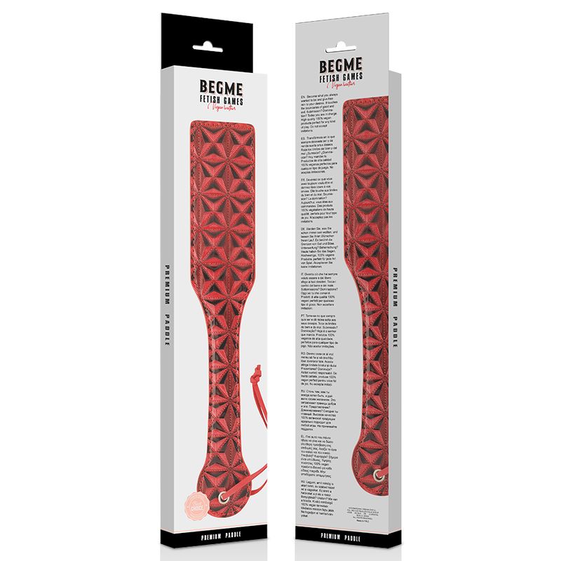 BEGME - PALA IN PELLE VEGANA RED EDITION - BEGME RED EDITION | Lingerie Harness Boutique
