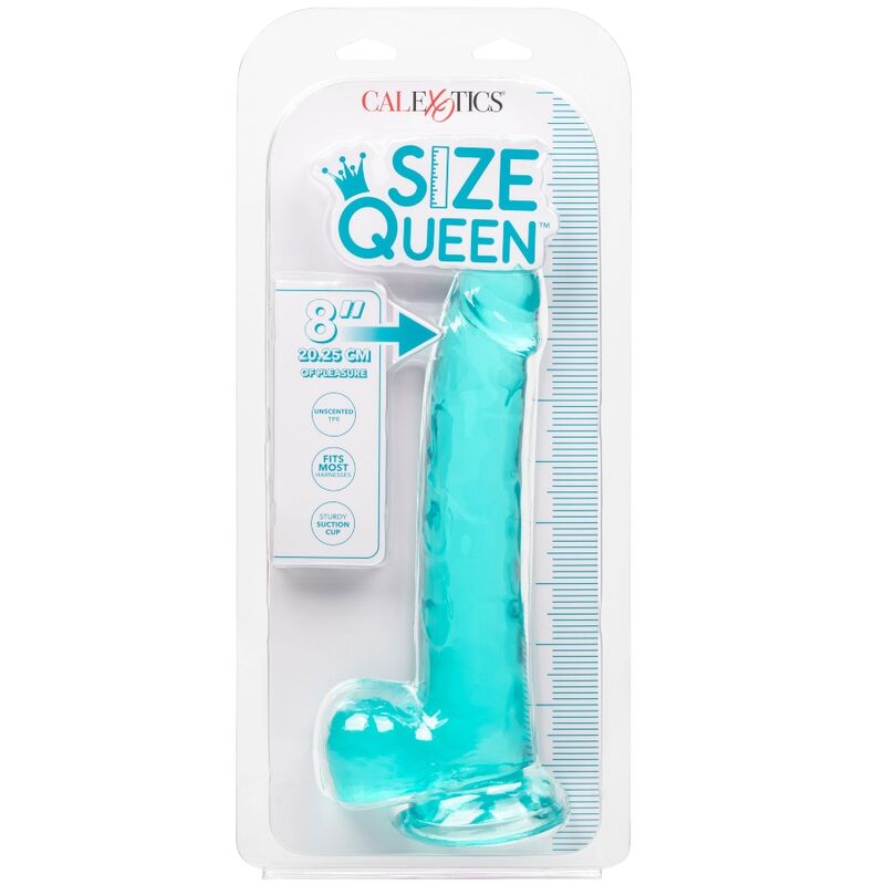 CALEXOTICS - DILDO REGINA TAGLIA BLU 20.3 CM - CALEXOTICS | Lingerie Harness Boutique