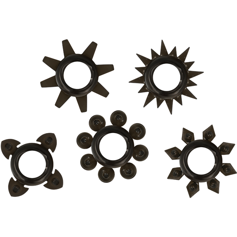 OHMAMA - SET DI 5 ANELLI PER TESTICOLI E PENE IN SILICONE - OHMAMA | Lingerie Harness Boutique