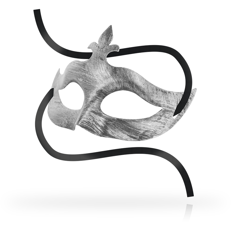 OHMAMA - MASCHERE MASCHERA FIORE DE LIS ARGENTO - OHMAMA MASKS | Lingerie Harness Boutique