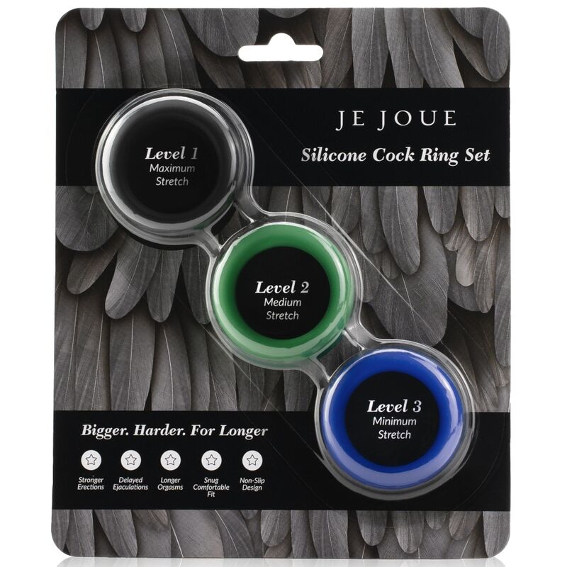JE JOUE - SET IN SILICONE ANELLI PER PENE IN SILICONE - JE JOUE | Lingerie Harness Boutique