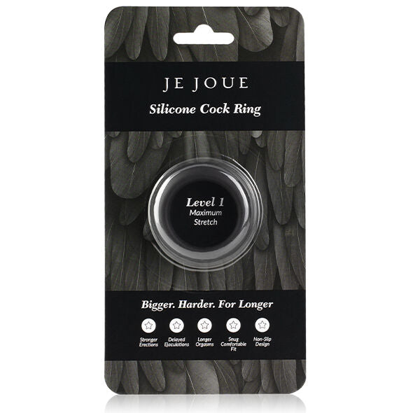 JE JOUE - ANELLO PER IL CAZZO IN SILICONE MASSIMA ELASTICIT - NERO - JE JOUE | Lingerie Harness Boutique
