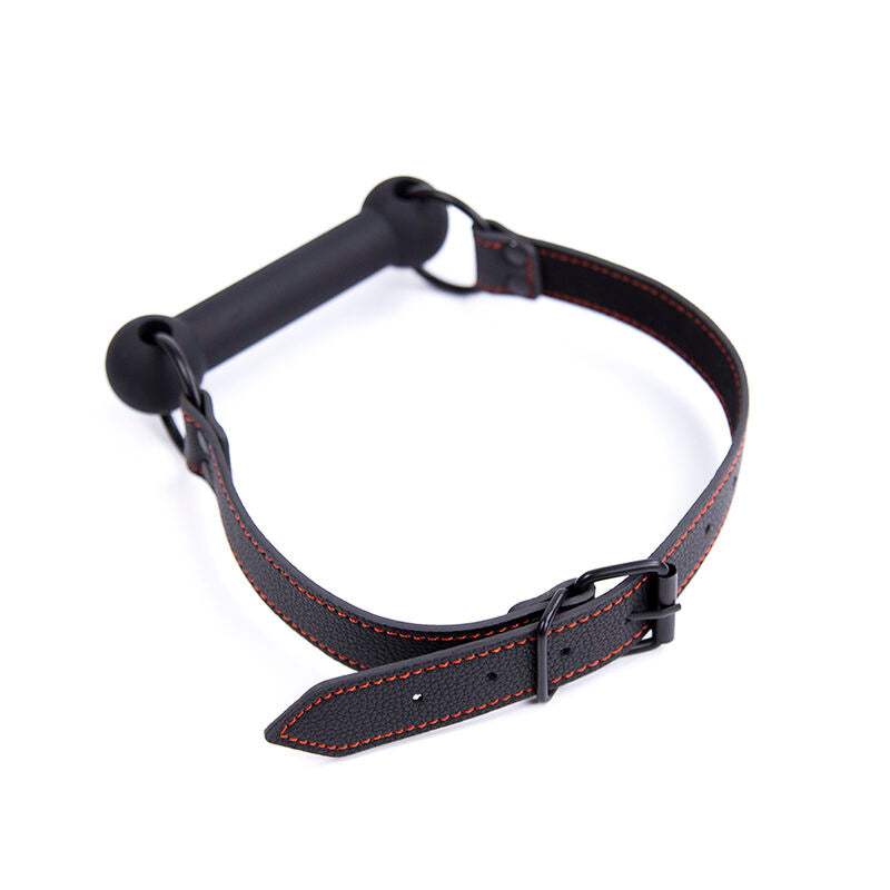 OHMAMA FETISH - BAVAGLIO IN OSSO CON CINTURINO IN PU - OHMAMA FETISH | Lingerie Harness Boutique