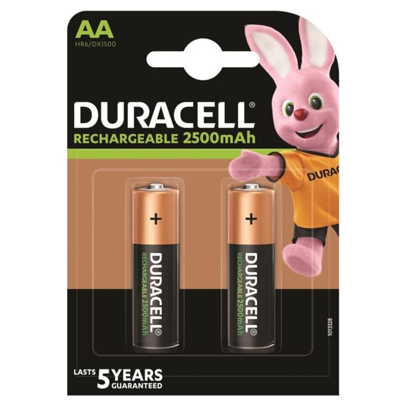 DURACELL - BATTERIA RICARICABILE HR6 AA 2500mAh 2 UNIT - DURACELL | Lingerie Harness Boutique