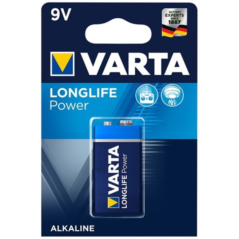 VARTA - LONGLIFE POWER BATTERIA ALCALINA 9V LR61 1 UNITÀ - VARTA | Lingerie Harness Boutique