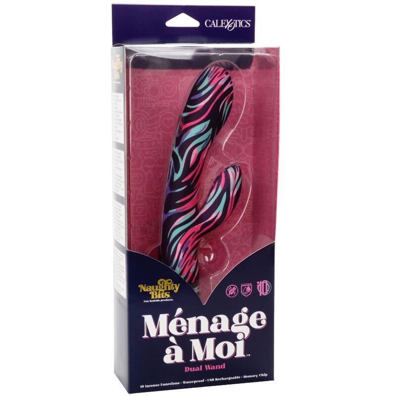 CALEXOTICS - MENAGE UN VIBRATORE MOI DUAL WAND - CALEXOTICS | Lingerie Harness Boutique