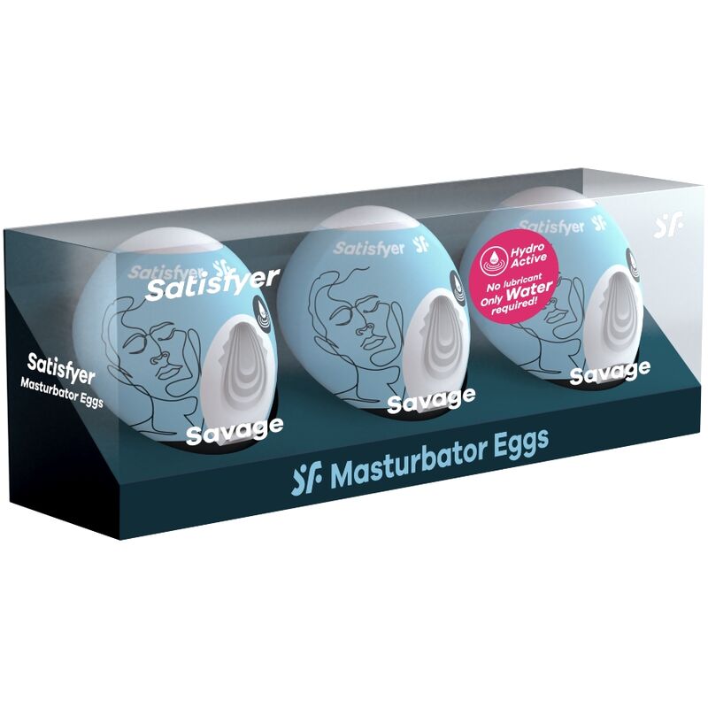 SATISFYER - 3 UOVA MASTURBATORI SAVAGE - SATISFYER EGGS | Lingerie Harness Boutique