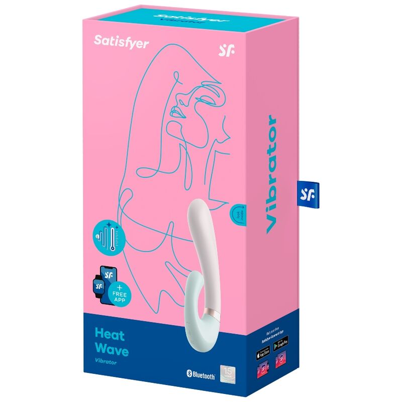 SATISFYER - APP VIBRATORE HEAT WAVE BIANCO - SATISFYER CONNECT | Lingerie Harness Boutique