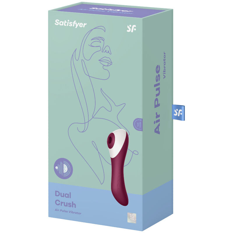 SATISFYER - VIBRATORE DUAL CRUSH AIR PULSE - SATISFYER AIR PULSE | Lingerie Harness Boutique