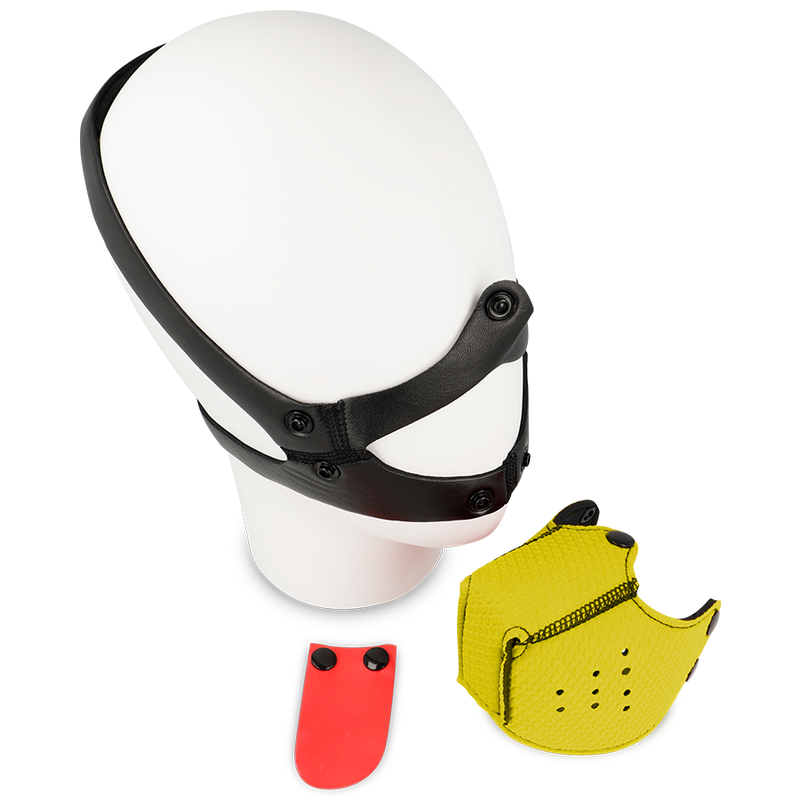 MUSO DI CANE OHMAMA FETISH - GIALLO - OHMAMA FETISH | Lingerie Harness Boutique