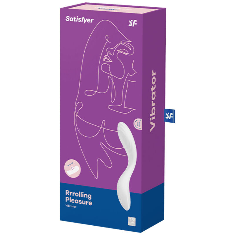 SATISFYER - VIBRATORE RRROLLING PLEASURE GSPOT BIANCO - SATISFYER VIBRATOR | Lingerie Harness Boutique