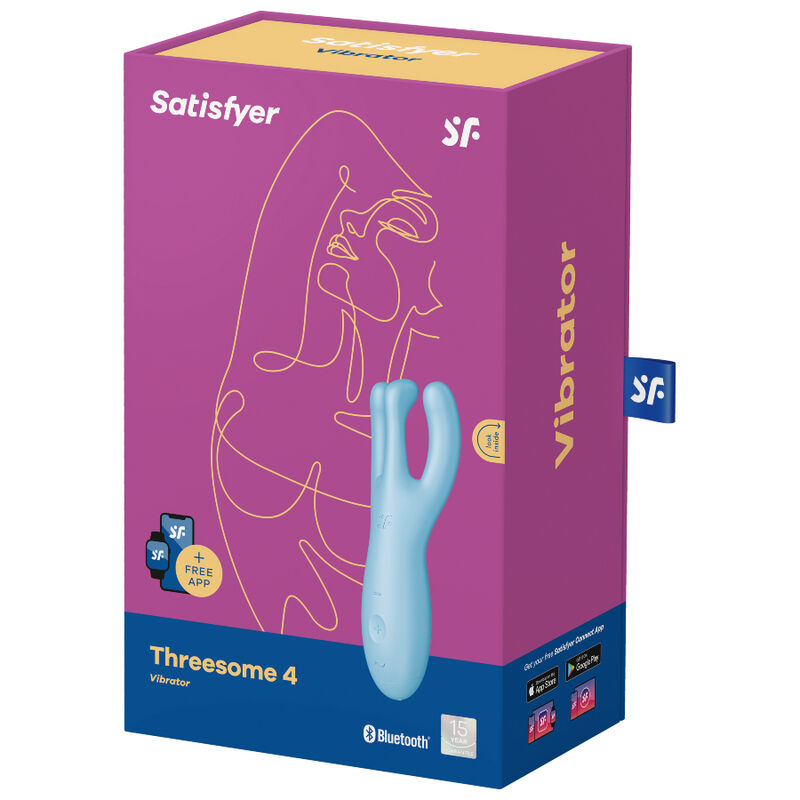 SATISFYER - APP THREESOME 4 VIBRATORE VIOLA - SATISFYER CONNECT | Lingerie Harness Boutique