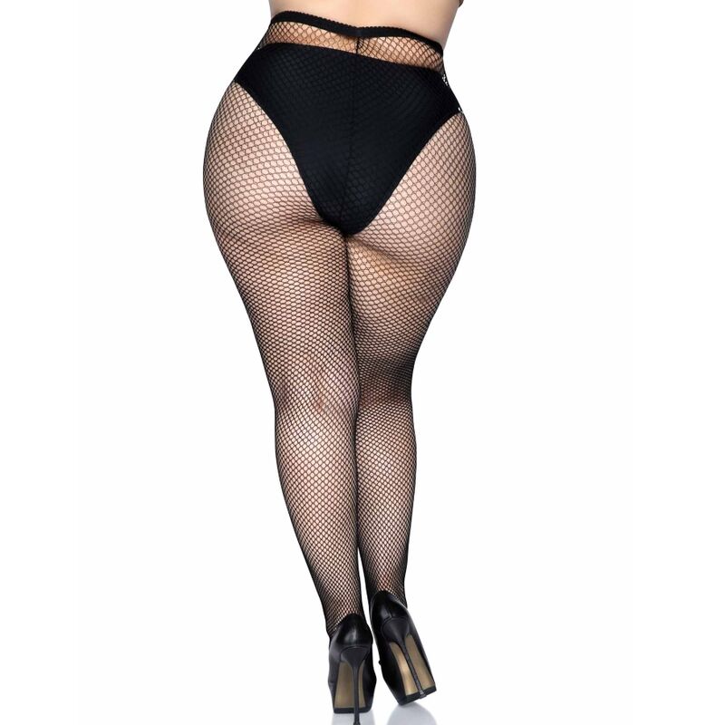 LEG AVENUE - COLLANT A RETE TAGLIA PLUS - LEG AVENUE HOSIERY | Lingerie Harness Boutique