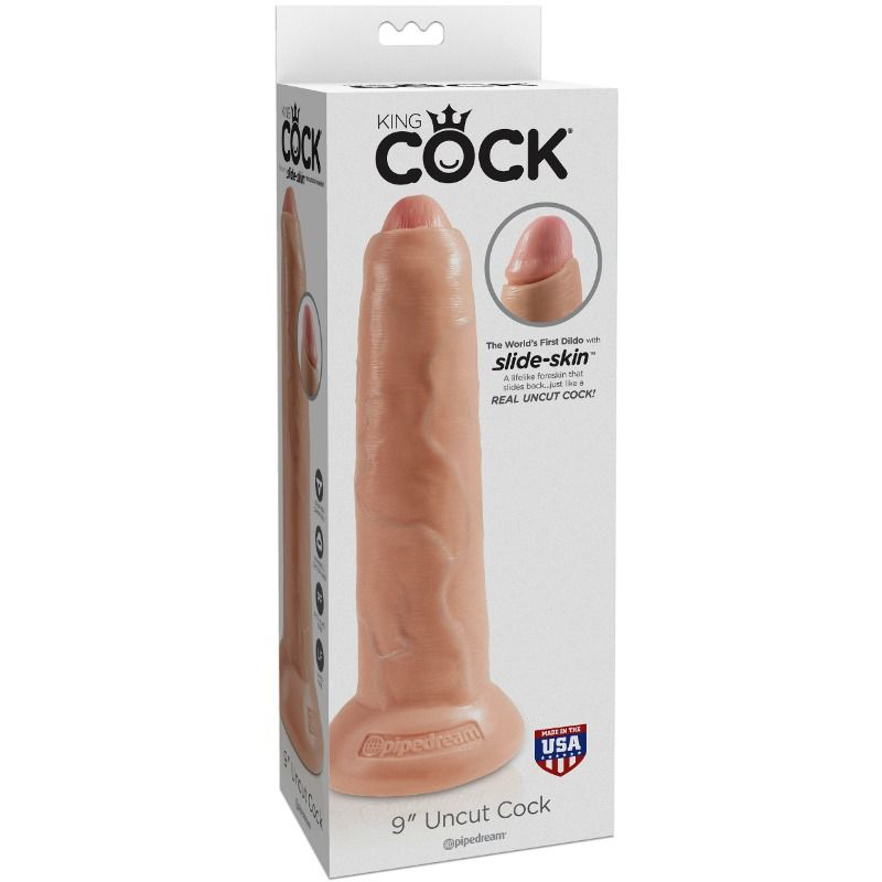 KING COCK - DILDO REALISTICO CARNE NON TAGLIATA 23 CM - KING COCK | Lingerie Harness Boutique