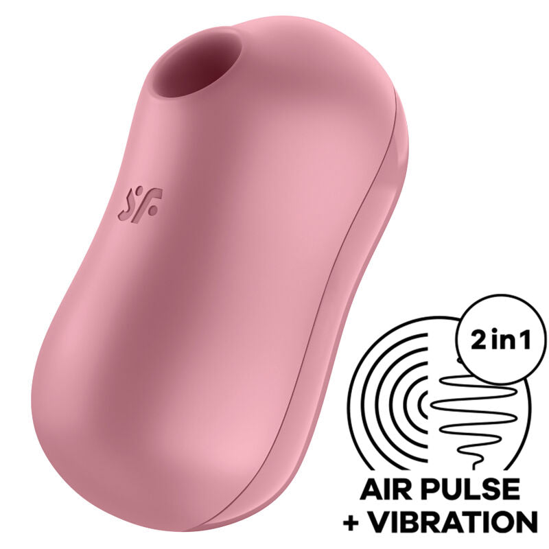 SATISFYER - STIMOLATORE E VIBRATORE D'ARIA PER ZUCCHERO DI COTONE ROSA - SATISFYER AIR PULSE | Lingerie Harness Boutique
