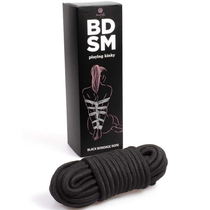 SECRETPLAY - BLACK BONDAGE ROPE COLLEZIONE BDSM - SECRETPLAY 100% FETISH | Lingerie Harness Boutique