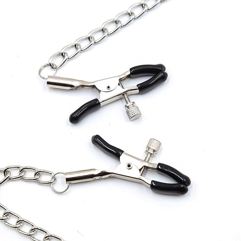 OHMAMA FETISH BLACK BALL GAG WITH NIPPLE CLAMPS - OHMAMA FETISH | Lingerie Harness Boutique