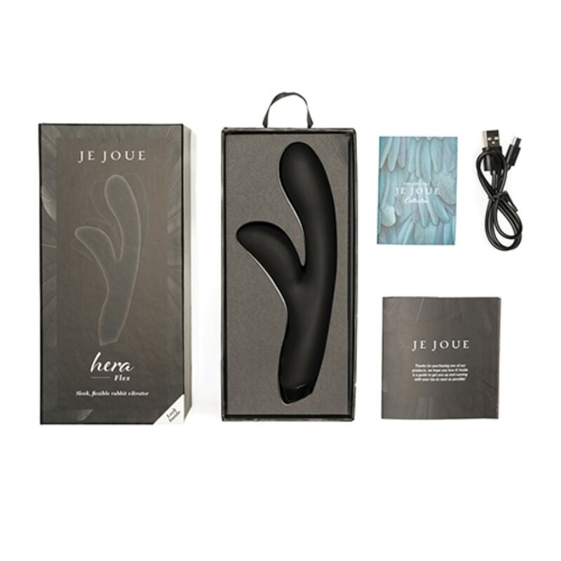 JE JOUE - VIBRATORE HERA FLEX CONIGLIO - NERO - JE JOUE | Lingerie Harness Boutique
