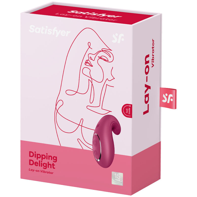 SATISFYER - VIBRATORE DA APPOGGIO DIPPING DELIGHT ROSSO - SATISFYER LAYONS | Lingerie Harness Boutique