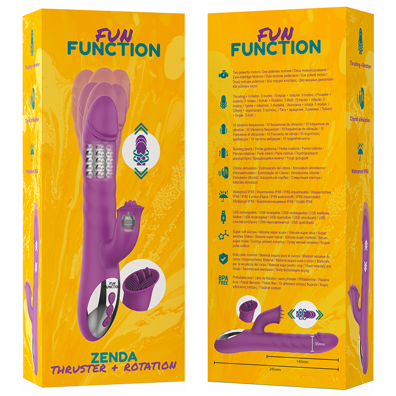 FUN FUNCTION - ZENDA THRUSTER E ROTAZIONE - FUN FUNCTION | Lingerie Harness Boutique