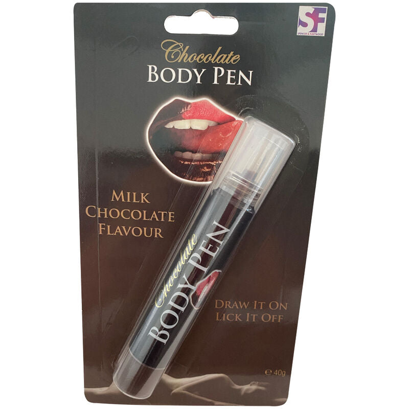 SPENCER & FLEETWOOD - PENNA PER IL CORPO AL CIOCCOLATO - SPENCER & FLETWOOD | Lingerie Harness Boutique