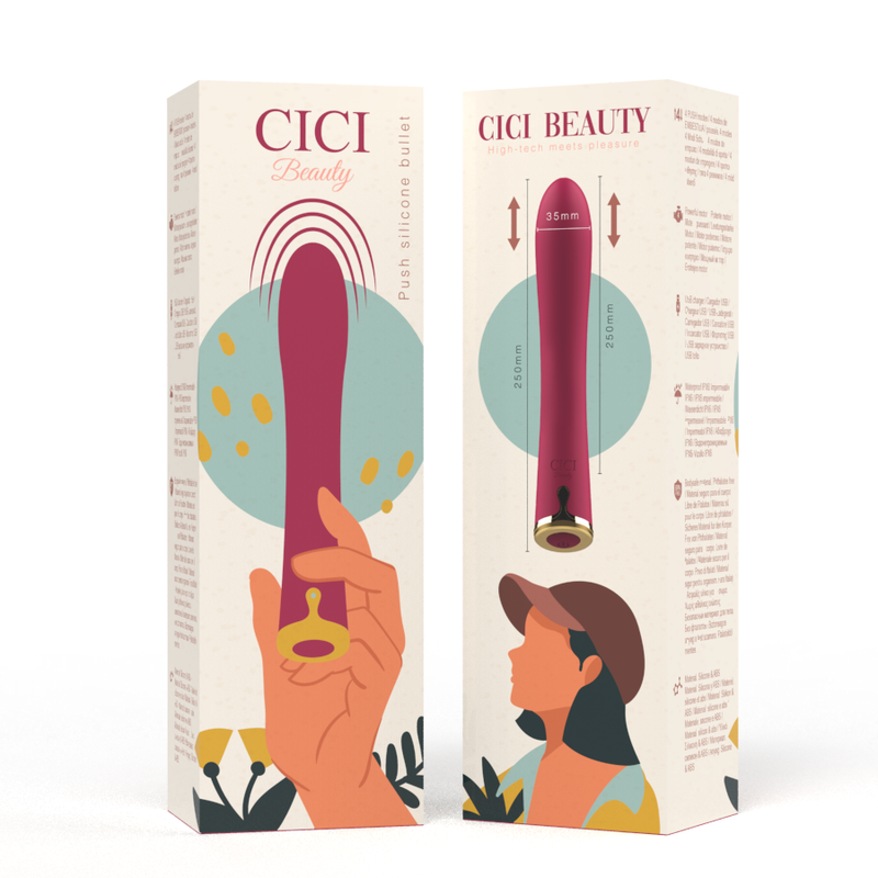 CICI BEAUTY - PREMIUM SILICONE PUSH BULLET - CICI BEAUTY | Lingerie Harness Boutique