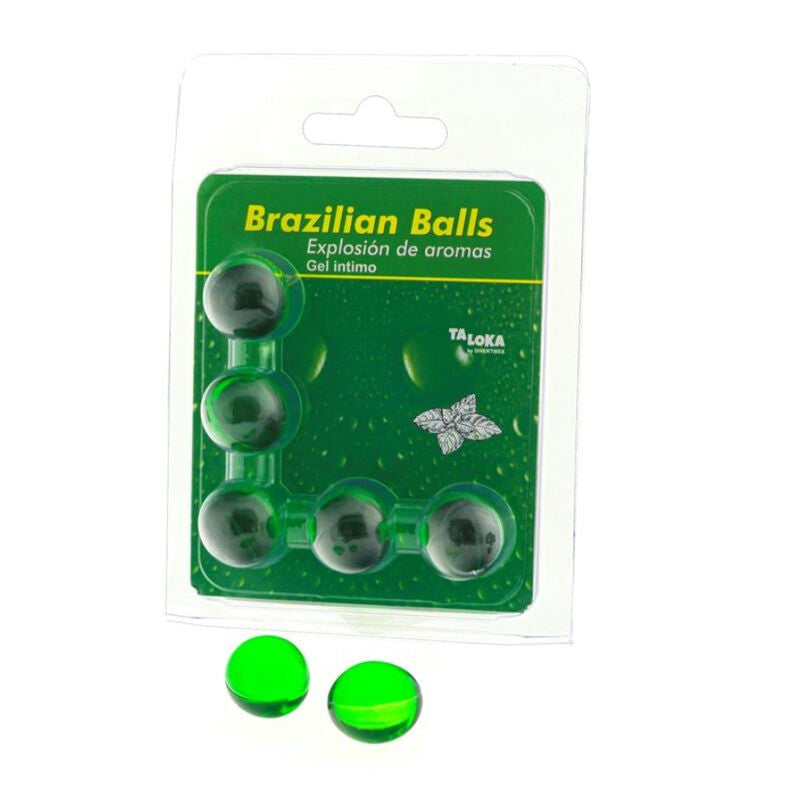 TALOKA - 5 PALLINE BRASILIANE GEL INTIMO MENTA - TALOKA | Lingerie Harness Boutique