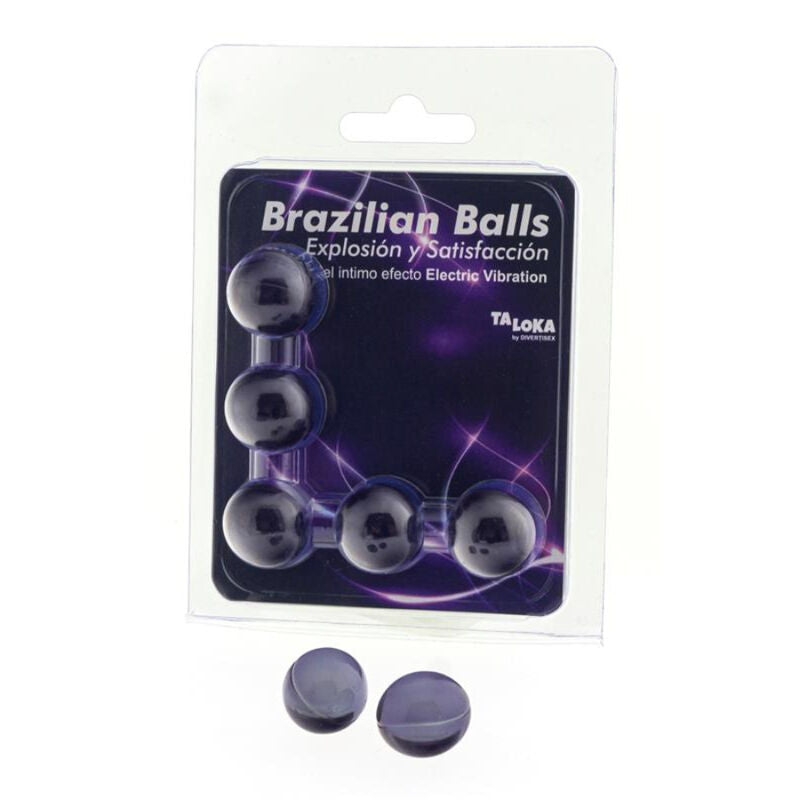 TALOKA - 5 SFERE BRASILIANE ELETTRICHE EFFETTO VIBRANTE EMOZIONANTE GEL - TALOKA | Lingerie Harness Boutique