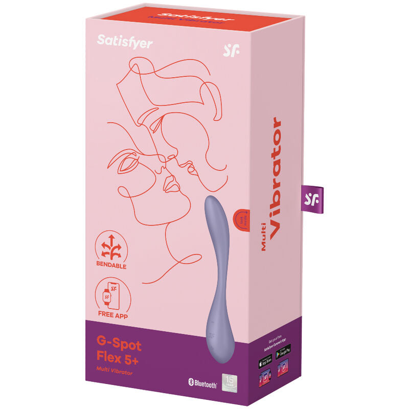 SATISFYER - MULTI VIBRATORE G-SPOT FLEX 5 LILLA - SATISFYER VIBRATOR | Lingerie Harness Boutique