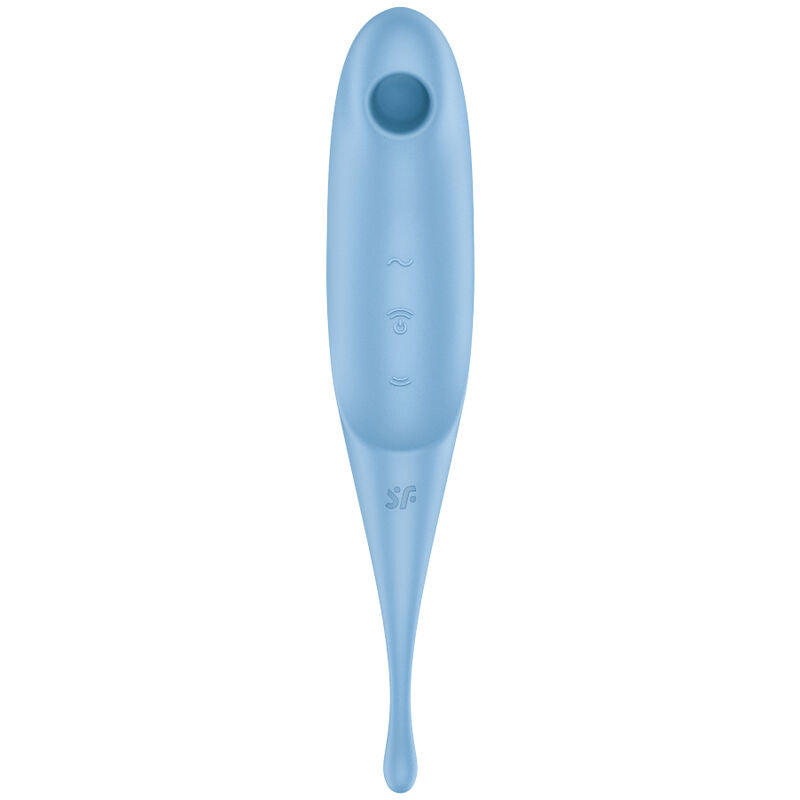 SATISFYER - STIMOLATORE E VIBRATORE TWIRLING PRO AIR PULSE BLU - SATISFYER AIR PULSE | Lingerie Harness Boutique