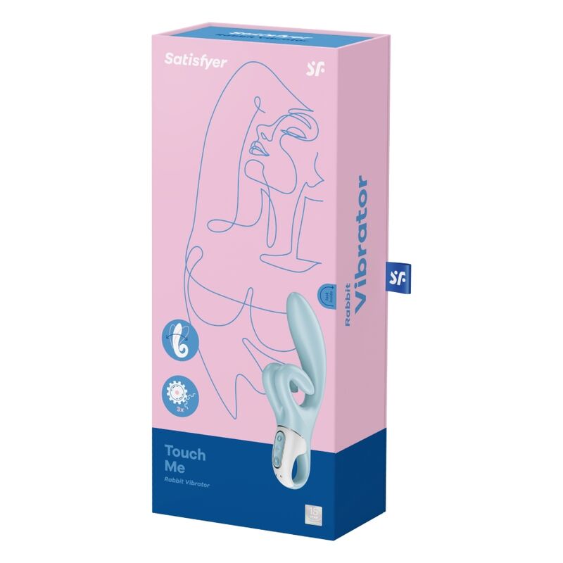 SATISFYER - VIBRAZIONE TOUCH ME RABBIT BLU - SATISFYER VIBRATOR | Lingerie Harness Boutique
