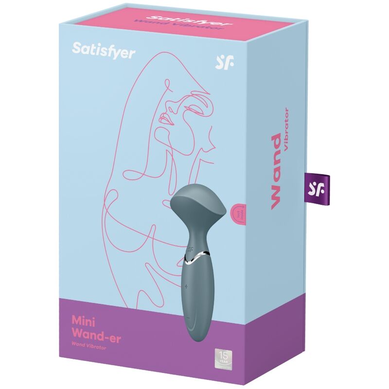 SATISFYER - MINI WOND-ER GRIGIO - SATISFYER WAND | Lingerie Harness Boutique