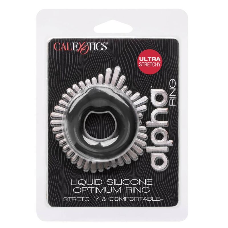 CALEXOTICS - ANELLO ALPHA OPTIMUM NERO - CALEXOTICS | Lingerie Harness Boutique