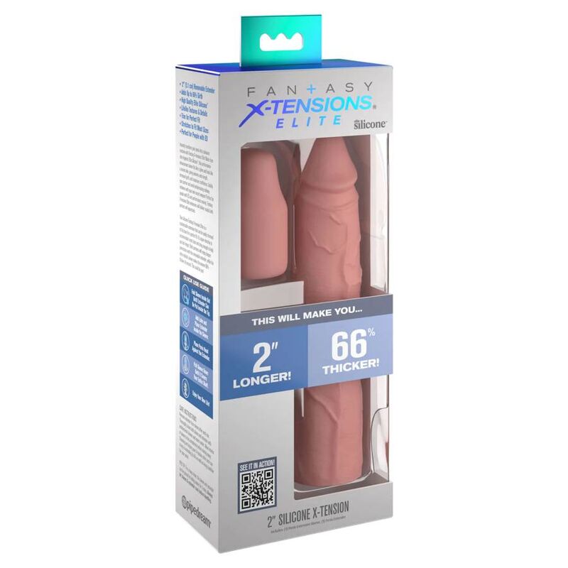 FANTASY X- TENSIONS - PIPEDREAMS SLEEVE 20,32 CM + 5,00 CM POLLICE PLUG SKIN - FANTASY X-TENSIONS | Lingerie Harness Boutique