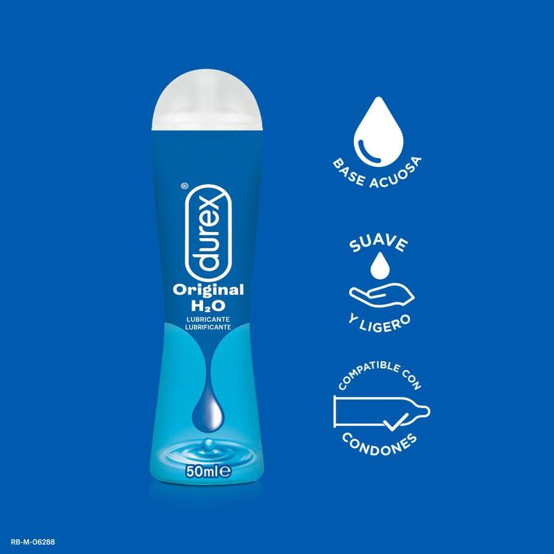 DUREX - DUREX PLAY LUBRIFICANTE NATURALE H2O 50 ML - DUREX LUBES | Lingerie Harness Boutique